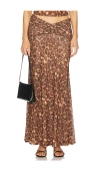 Loba Macarena Maxi Skirt In Leopard