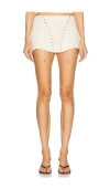 Loba Marlyn Mini Skirt In Ivory