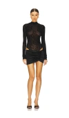 Loba Mimi Mini Dress In Black