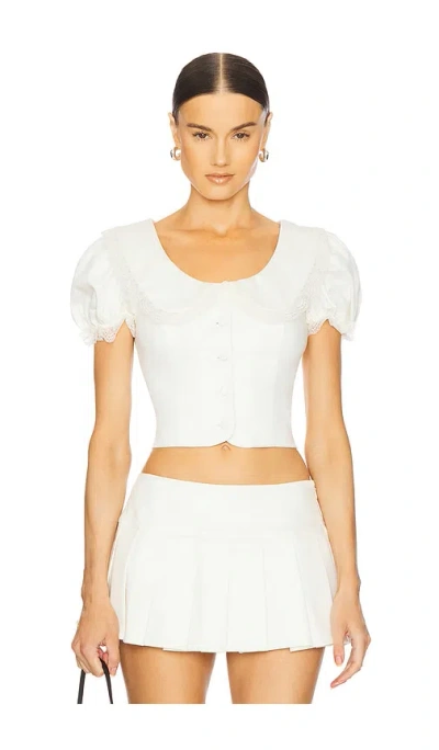 Loba Priscilla Top In Ivory