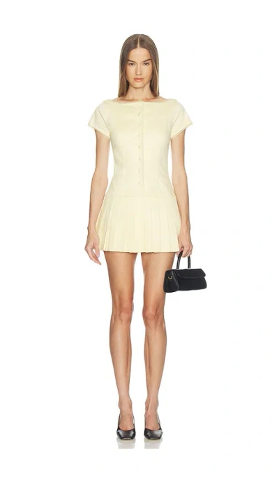 Loba Rivera Mini Dress In Yellow