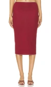 Loba Rocio Midi Skirt In 铁锈色