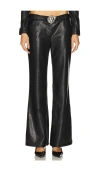Loba Sagrada Low Rise Pants In Black
