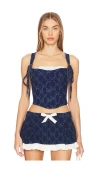 Loba Teresita Corset In Blue