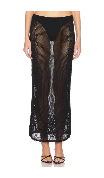 Loba Toshi Maxi Skirt In Black
