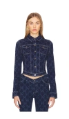 Loba Tulipania Denim Jacket In Blue
