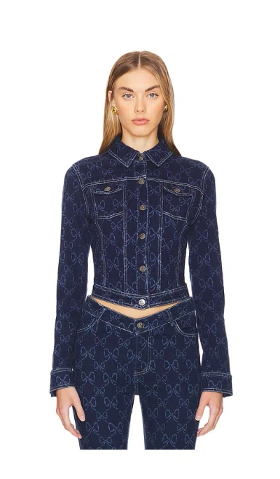 Loba Tulipania Denim Jacket In Blue