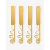 L'objet Spirale 24ct Gold-plated Brass Spreaders Set Of Four
