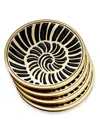 L'objet 4-piece Shell Coasters In Multi