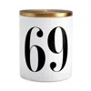 L'objet 69 Single Wick Candle In White