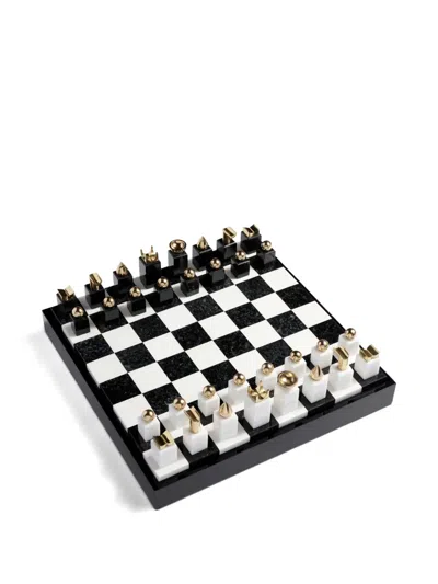 L'objet Abstract-piece Chess Set In Black