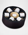 L'objet Aegean 24k Gold Espresso Cups & Saucers, Set Of 6 In Gold