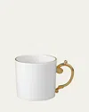 L'objet Aegean 24k Gold-plated Mug, 12 Oz. In White