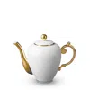 L'objet Aegean Coffee Pot In White/k Gold