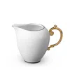 L'objet Aegean 24k Gold-plated Creamer, 10 Oz. In White/k Gold