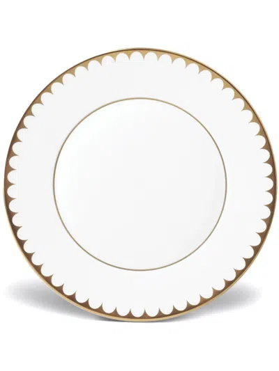 L'objet Aegean Filet Gold Dessert Plate In Gold/white