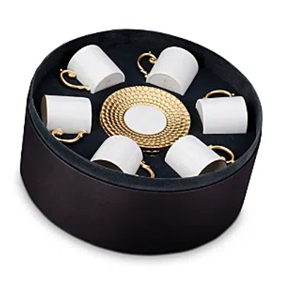 L'objet Aegean Espresso Cup & Saucer Gift Box In Gold