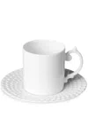 L'objet Aegean Espresso Cup And Saucer In White