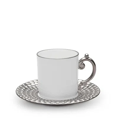 L'OBJET L'OBJET AEGEAN ESPRESSO CUP & SAUCER,AG6550