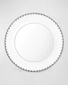 L'objet Aegean Dinner Plate In White/platinum