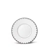 L'objet Aegean Filet Saucer In White/platinum