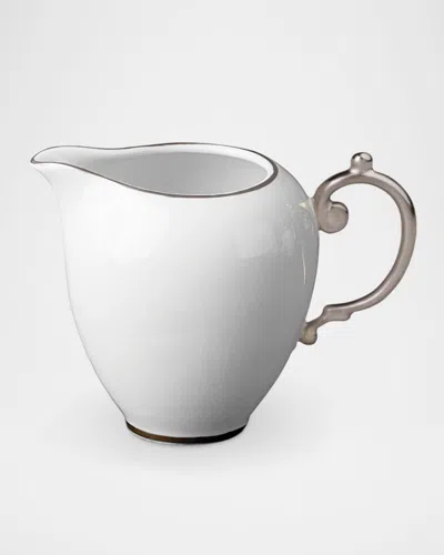 L'objet Aegean Porcelain Creamer In Platinum