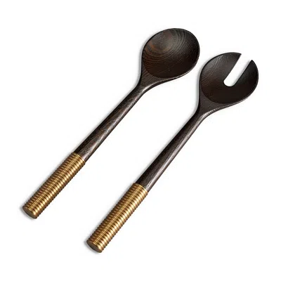 L'objet Alhambra 2-piece Serving Set In Brown