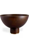 L'objet Atelier Alhambra Wooden Bowl In Brown