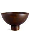 L'objet Atelier Alhambra Wooden Bowl In Brown