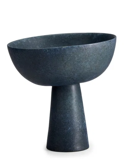 L'objet Atelier Terra Bowl On Stand In Aged Iron