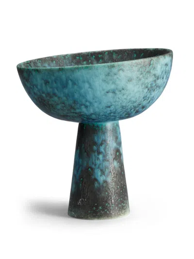 L'objet Atelier Terra Bowl On Stand In Bronze
