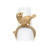 L'objet Bird Napkin Jewels, Set Of 4 In Gold