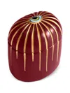 L'objet Bleu Lito 24k Gold-plated Scented Candle In Burgundy