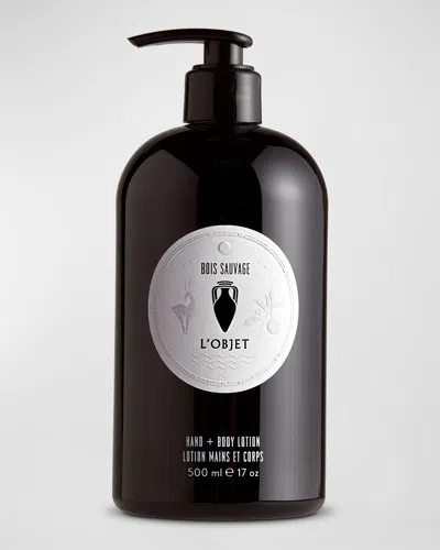 L'objet Bois Sauvage Hand + Body Lotion, 17 Oz. In White
