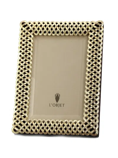 L'objet Braid Frame/platinum In Gold