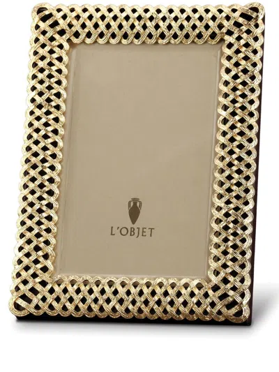 L'objet Braid Photo Frame (13cm X 18cm) In Gold