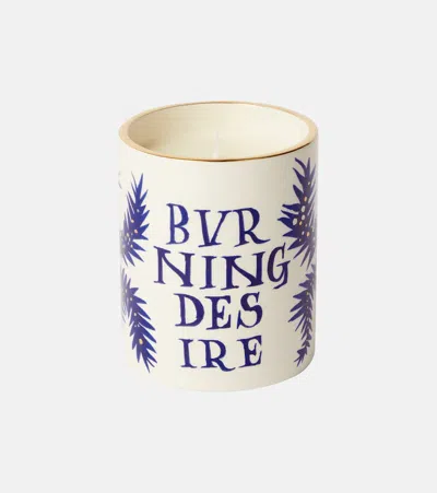 L'objet Ruan Hoffmann Edition Burning Desire Vet-vert Candle In White