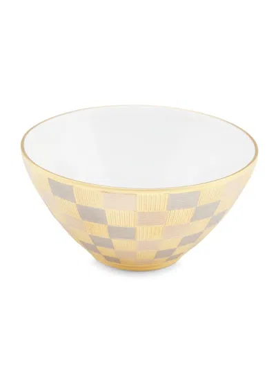 L'objet Byzanteum Tri-color Porcelain Bowl In Gold
