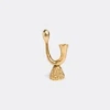 L'objet Horn Candle Stick Holder In Antique Gold