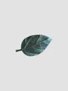 L'objet Cenote Medium Leaf Platter In Green