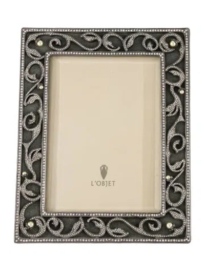 Pre-owned L'objet Cheryl Picture Frame In Silver