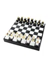 L'objet 24kt Gold Stone Chess Set In Black/white