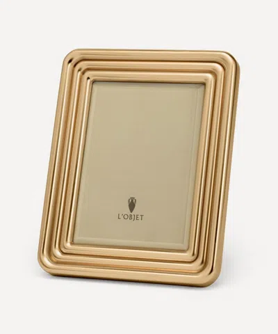 L'objet Concorde Gold-plated 5x7 Photo Frame