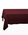 L'objet Concorde Sateen Tablecloth, Large, 76" X 126" In Burgundy