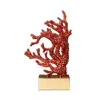 L'objet Coral Bookend In Red