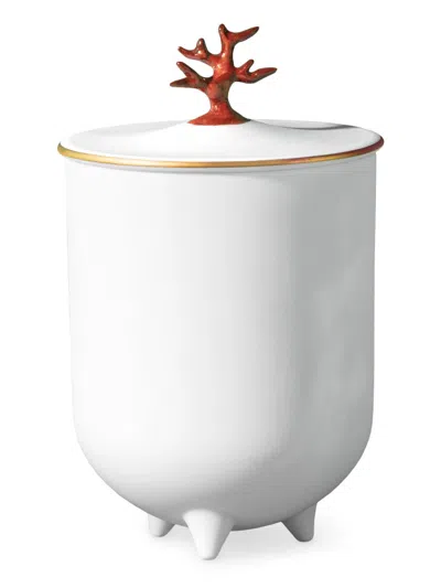 L'objet Coral Footed Candle In White