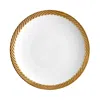 L'objet Corde Dinner Plate, White/gold In Gold