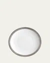 L'objet Corde Dinner Plate In White/silver