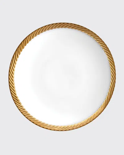 L'objet Corde Gold-rim Soup Bowl In White/gold