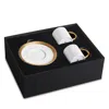 L'objet Corde 3-piece Espresso Cup & Saucer Set In Gold